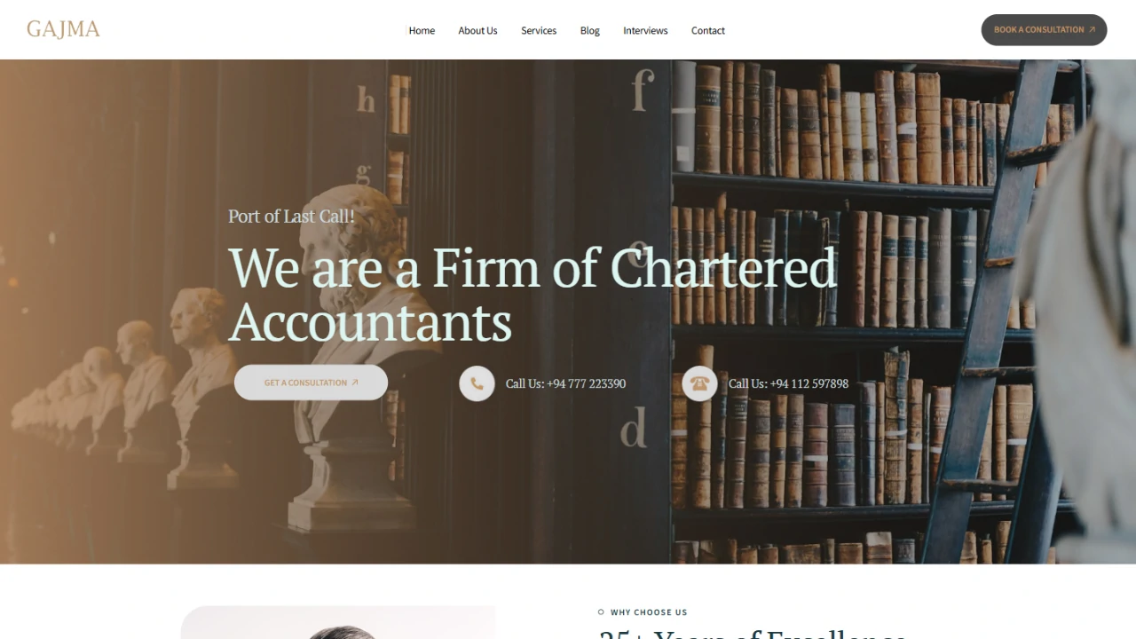 Gajma Tax Advisory Portal and Internal Operating Systems